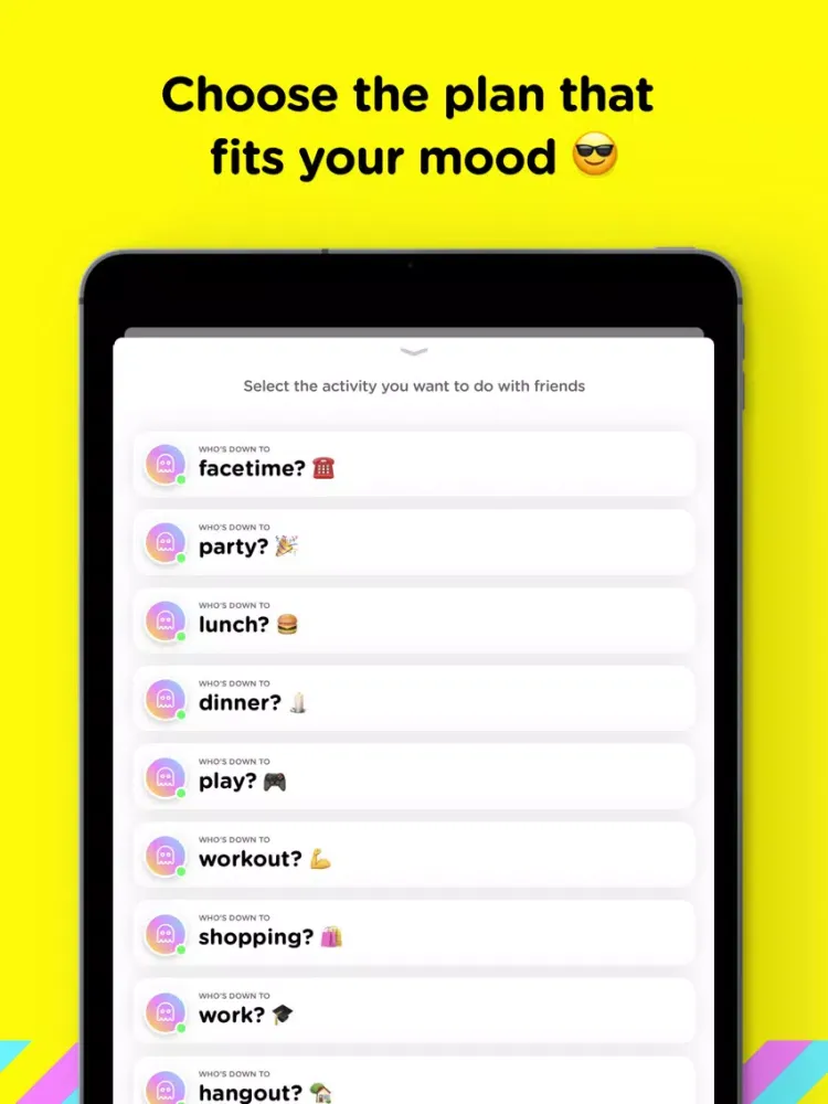 تصاویر YAS! Make Plans With Friends iPad 
