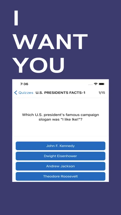 Zrzuty ekranu US History Trivia & Quiz