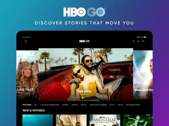 HBO GO iPad  स्क्रीनशॉट