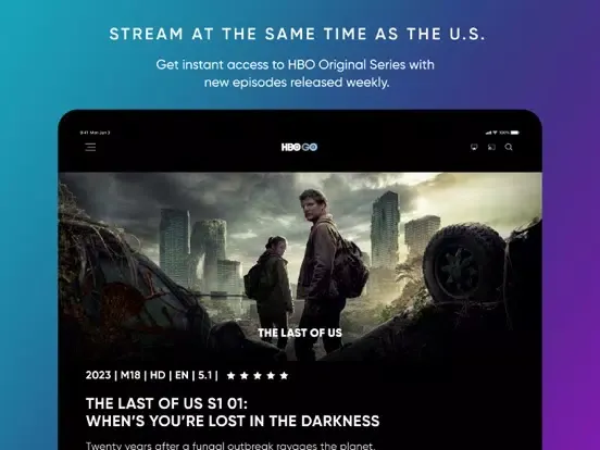 HBO GO iPad  स्क्रीनशॉट