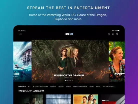 HBO GO iPad  स्क्रीनशॉट