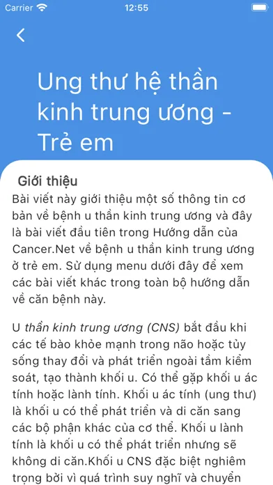 Screenshot di Ung thư trẻ em - Sapiai App