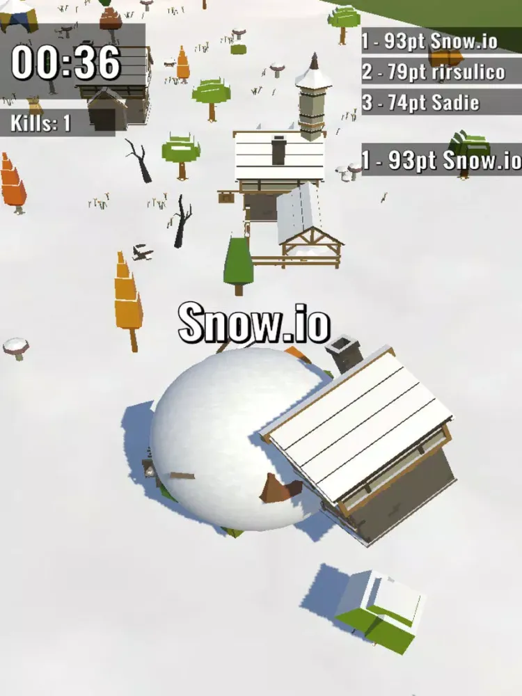 Ảnh chụp màn hình của Snow.io iPad 
