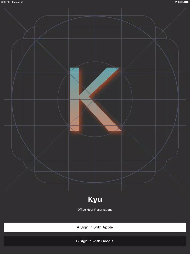 Kyu - Office Hour Reservations iPad  스크린샷