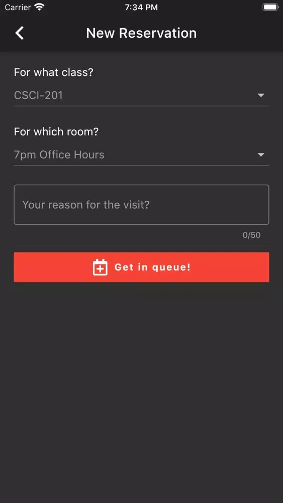Kyu - Office Hour Reservations 스크린샷