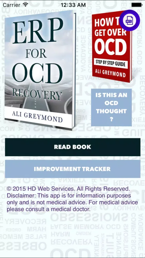 Captures d'écran de ERP For OCD - Exposure Response Prevention For Obsessive Compulsive Disorder Recovery.