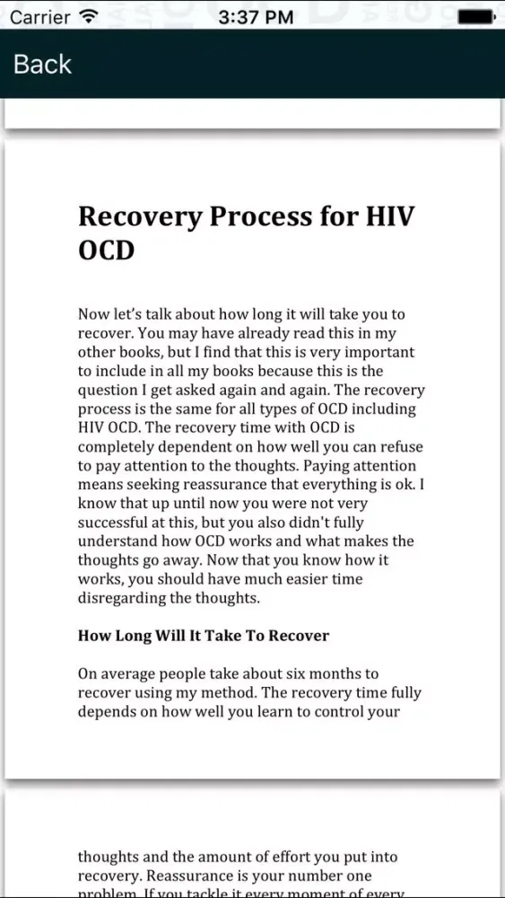 HIV OCD Ekran Görüntüleri