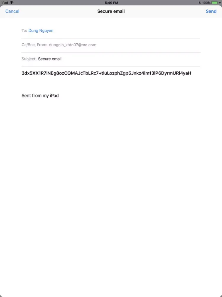 Скриншоты Text Secure iPad 