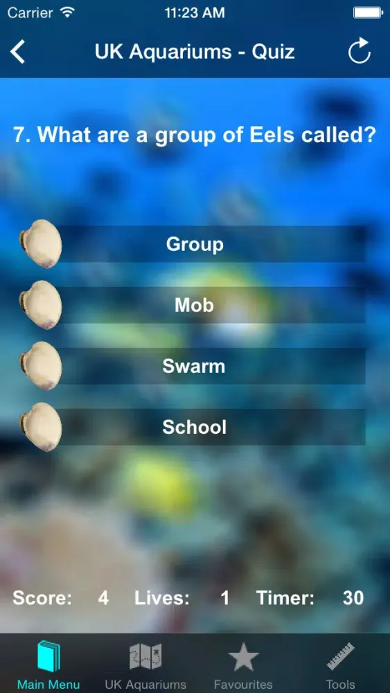 Tangkapan layar UK Aquariums