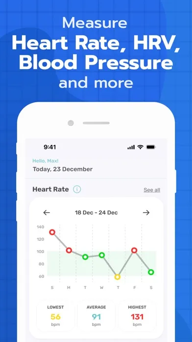 Heart Rate: Pulse Tracker. Screenshots