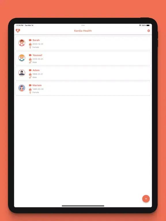 Kardia Health iPad  Screenshots