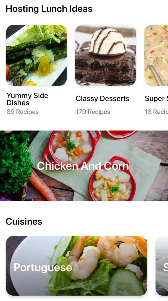 Capturas de pantalla de Lunch recipes app