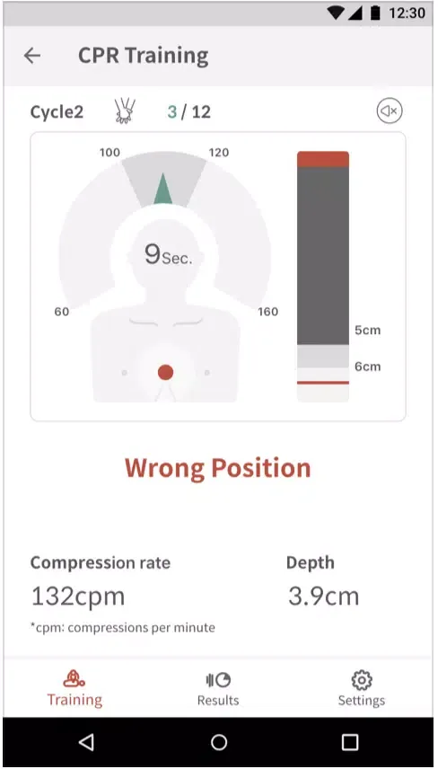 CPR add-on kit Student Screenshots