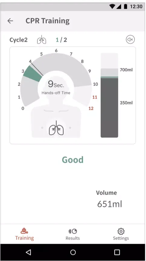 CPR add-on kit Student Screenshots