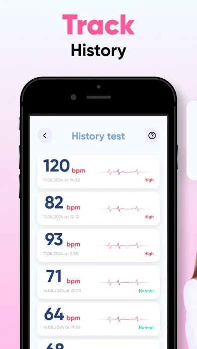 ภาพหน้าจอของ Pulse Tracker Pro: Heart Rate