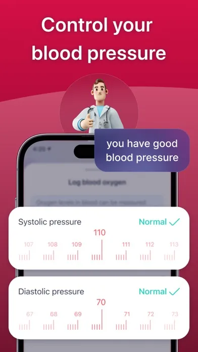 Captures d'écran de Pulse Tracker, Heart rate APP