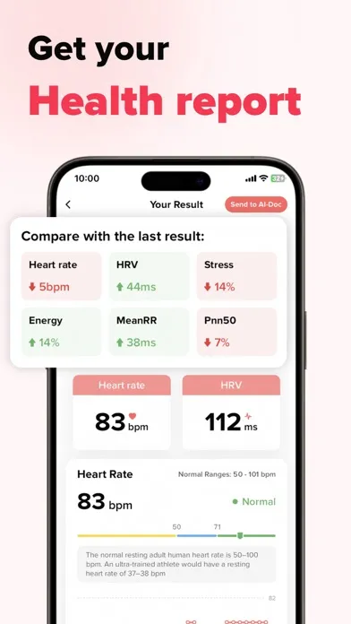 Capturas de tela do MyPulse - Heart Health Monitor