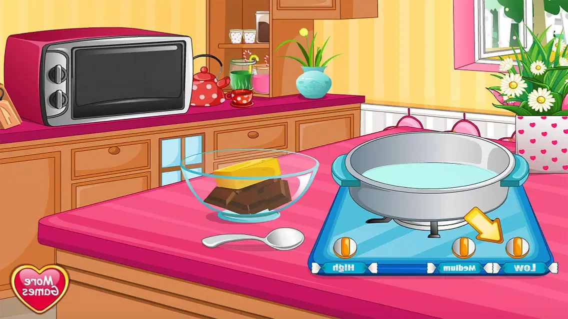 Hearts with Cream free Cooking games for girls سکرین شاٹس