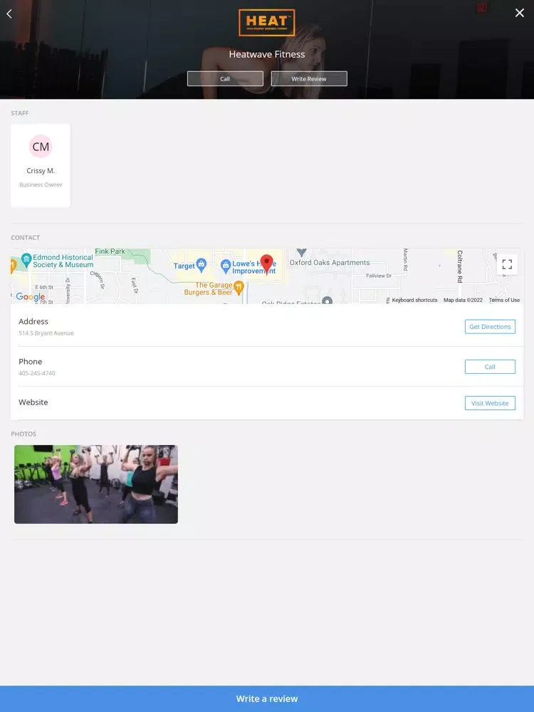 Capturas de tela do Heatwave Fitness iPad 