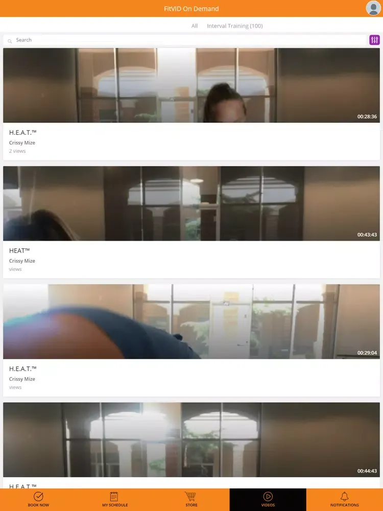 Capturas de tela do Heatwave Fitness iPad 