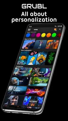 GRUBL™ 4D Live Wallpapers + AI स्क्रीनशॉट