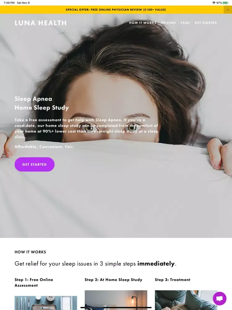 Luna - Sleep Apnea Sleep Study iPad 应用截图