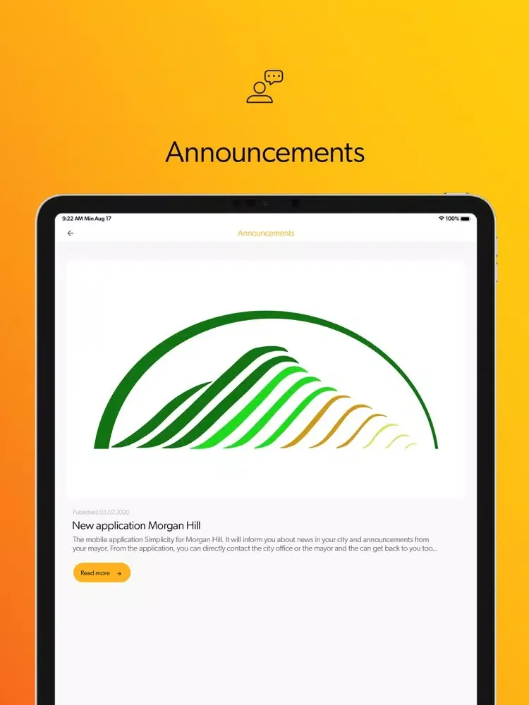 Morgan Hill Simplicity iPad  Screenshots