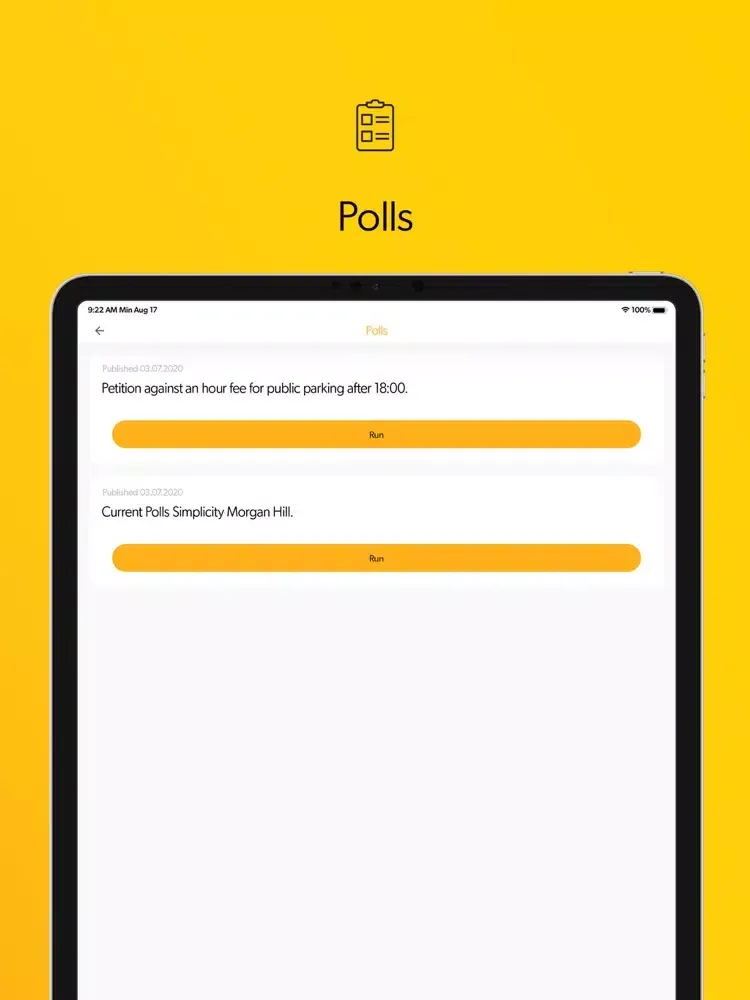 Morgan Hill Simplicity iPad  Screenshots