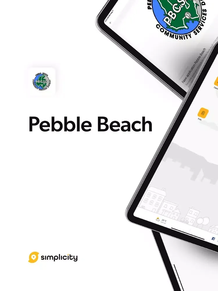 Capturas de tela do Pebble Beach Simplicity iPad 