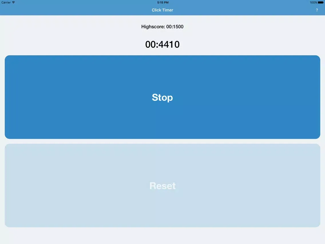 Click Timer iPad  Screenshots