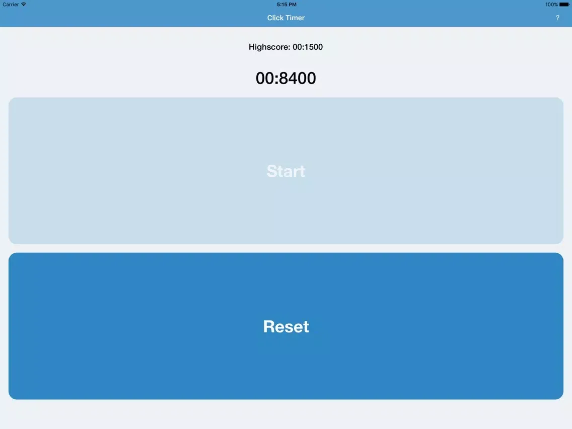 Click Timer iPad  Screenshots