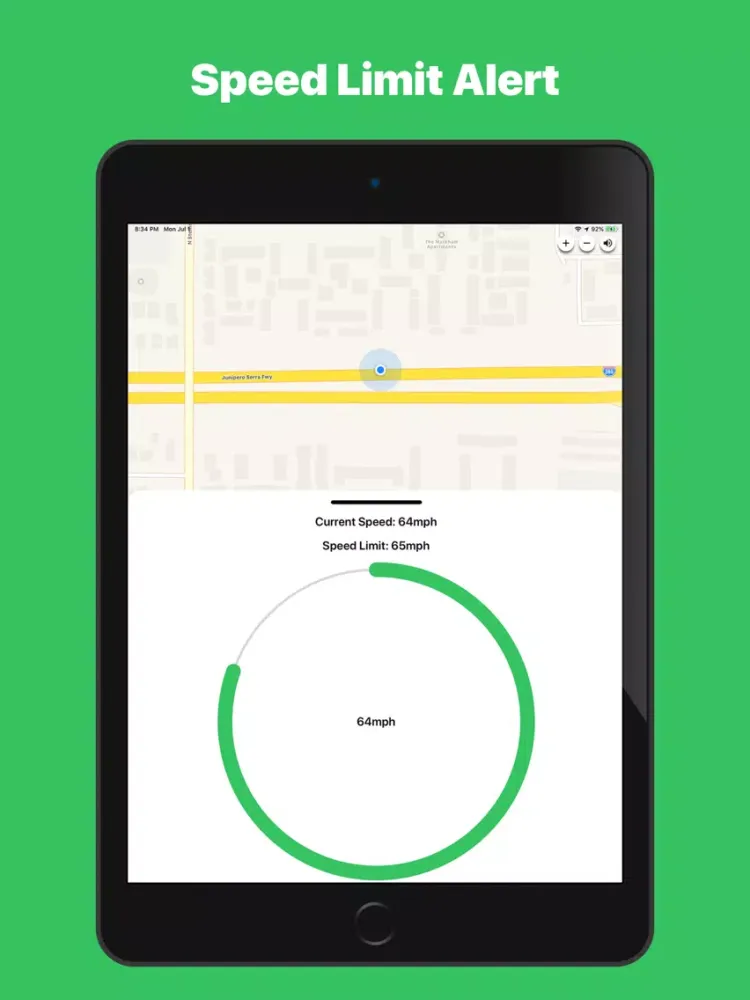 Speed Limit Alert iPad 应用截图