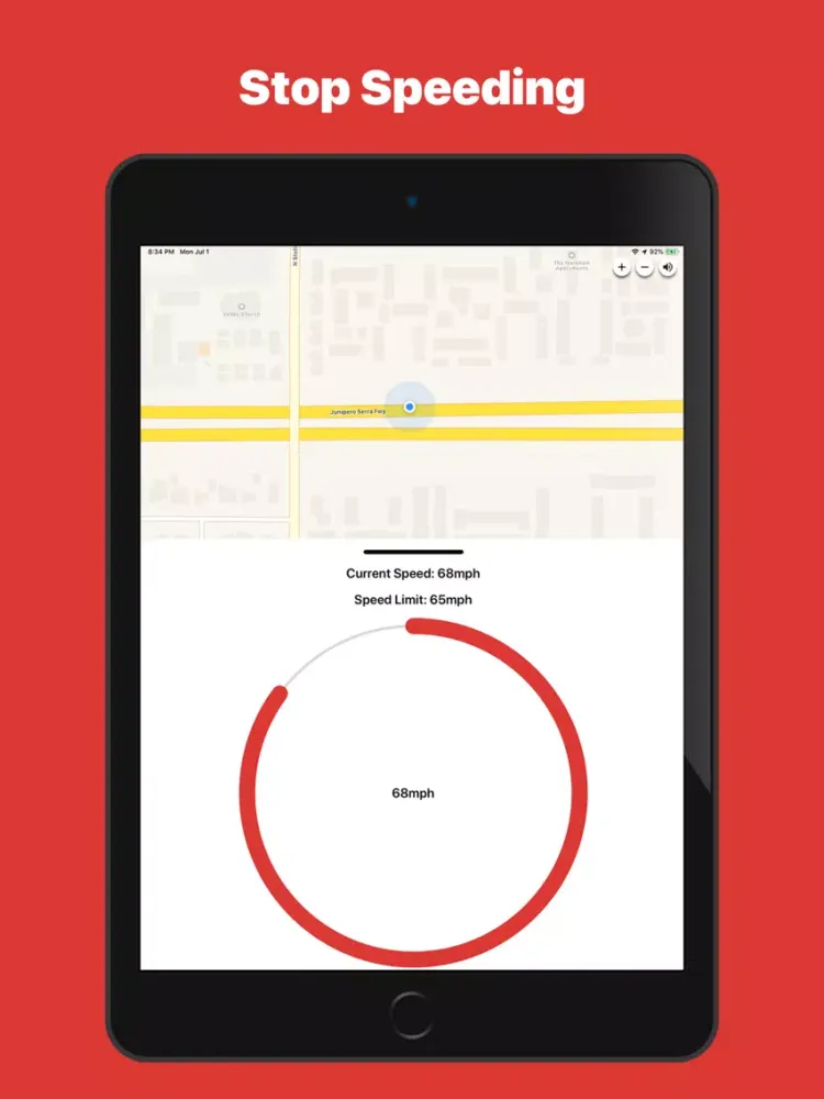 Speed Limit Alert iPad 应用截图