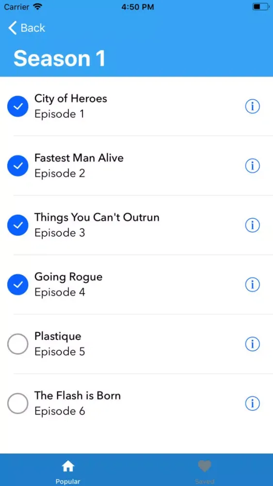 Capturas de pantalla de TV Show Tracker
