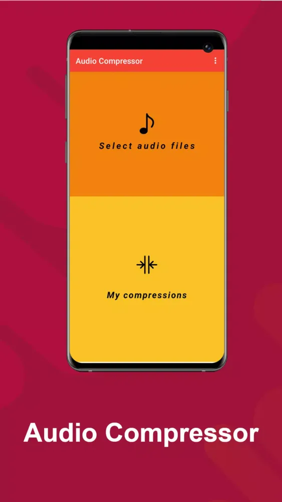 Ảnh chụp màn hình của Audio Compressor