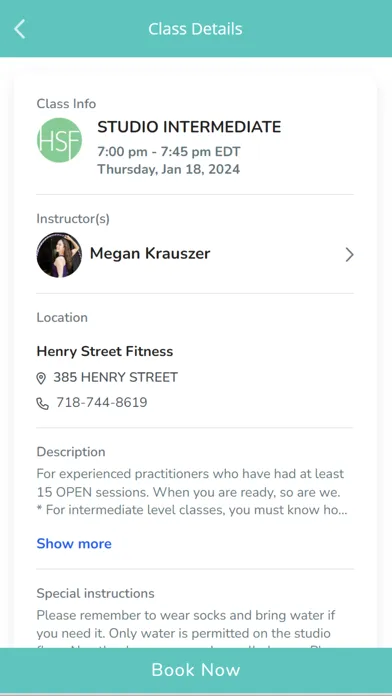 Henry Street Fitness应用截图