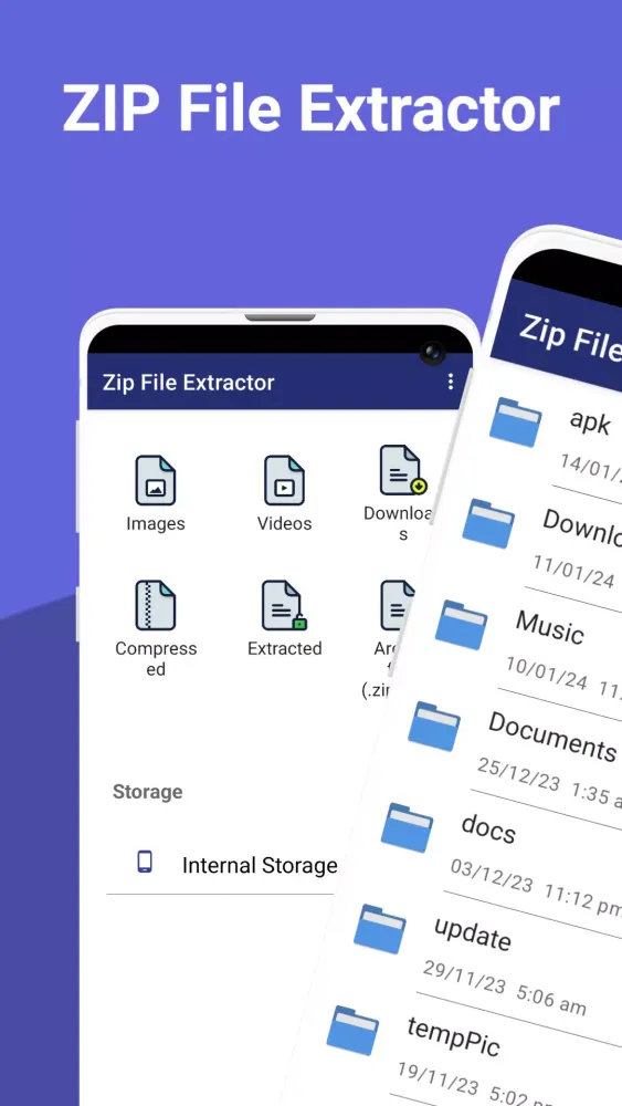 Zrzuty ekranu Zip File Extractor