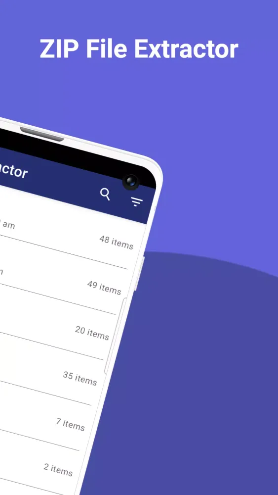 Zrzuty ekranu Zip File Extractor