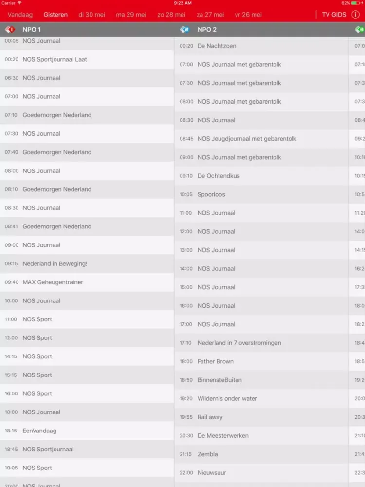Zrzuty ekranu Herhaling.nl iPad 