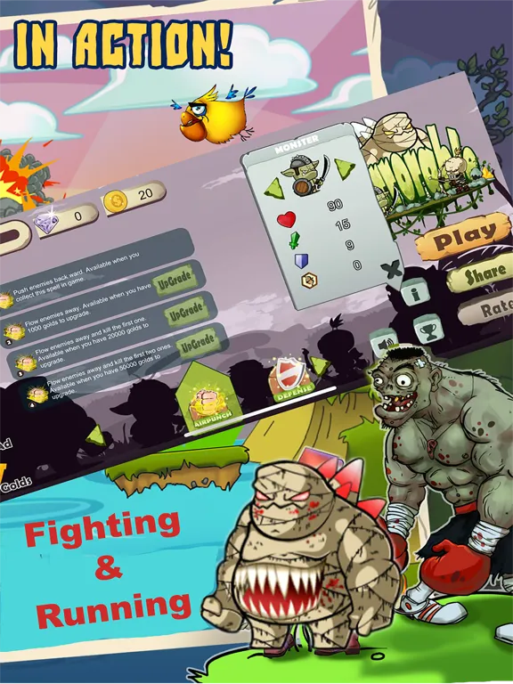 Capturas de pantalla de Monster Running : Hit and Run iPad 