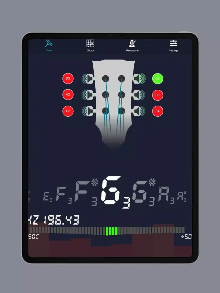 تصاویر Guitar Tuner – Easy Tuner iPad 