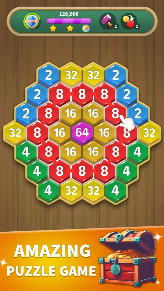 تصاویر Hexa Connect: 2048 Puzzle