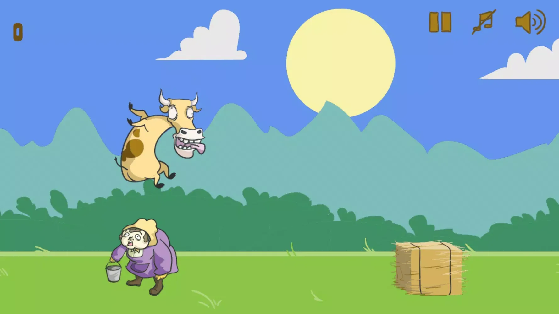 Tangkapan layar Raving Cow