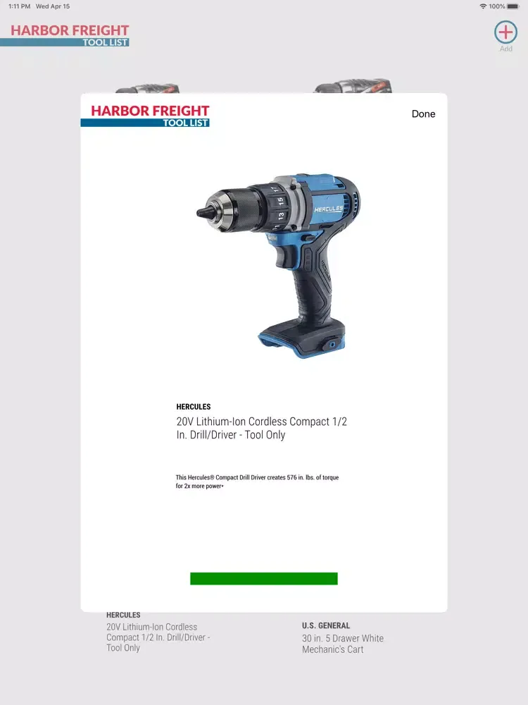 Guide for Harbor Freight Tools iPad 應用截圖