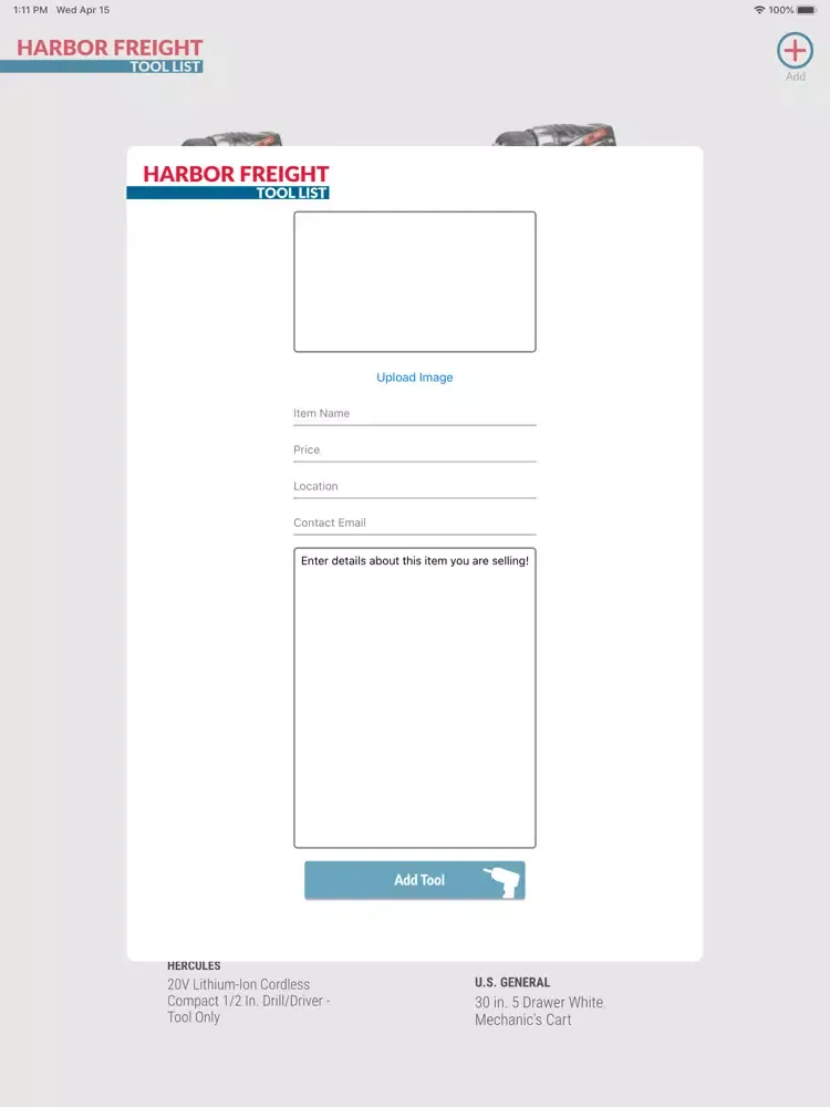 Guide for Harbor Freight Tools iPad 應用截圖