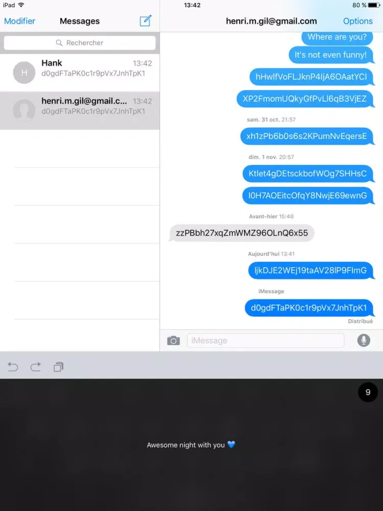 Captures d'écran de SnapMessages iPad 