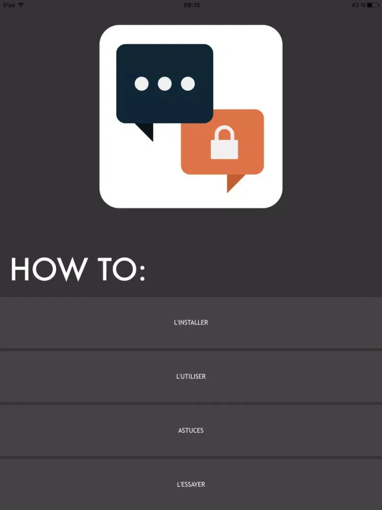 Captures d'écran de SnapMessages iPad 