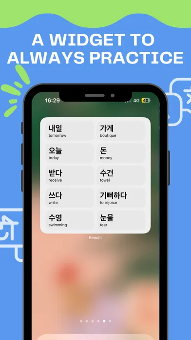 Zrzuty ekranu Kimchi - Learn Korean