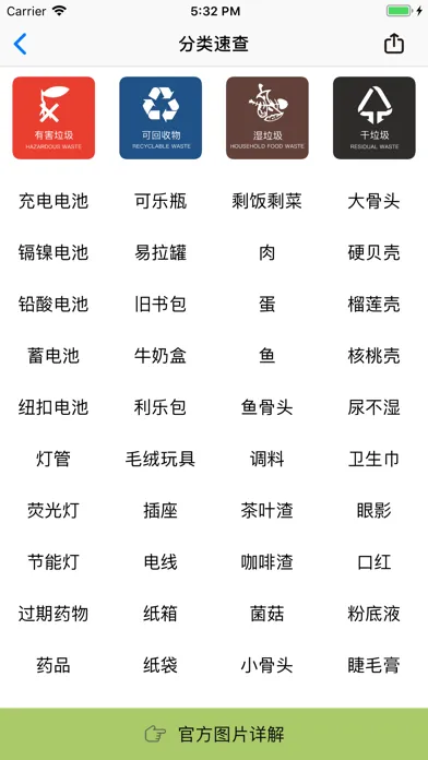 中国垃圾分类 · 垃圾分类查询指南 স্ক্রিনশট
