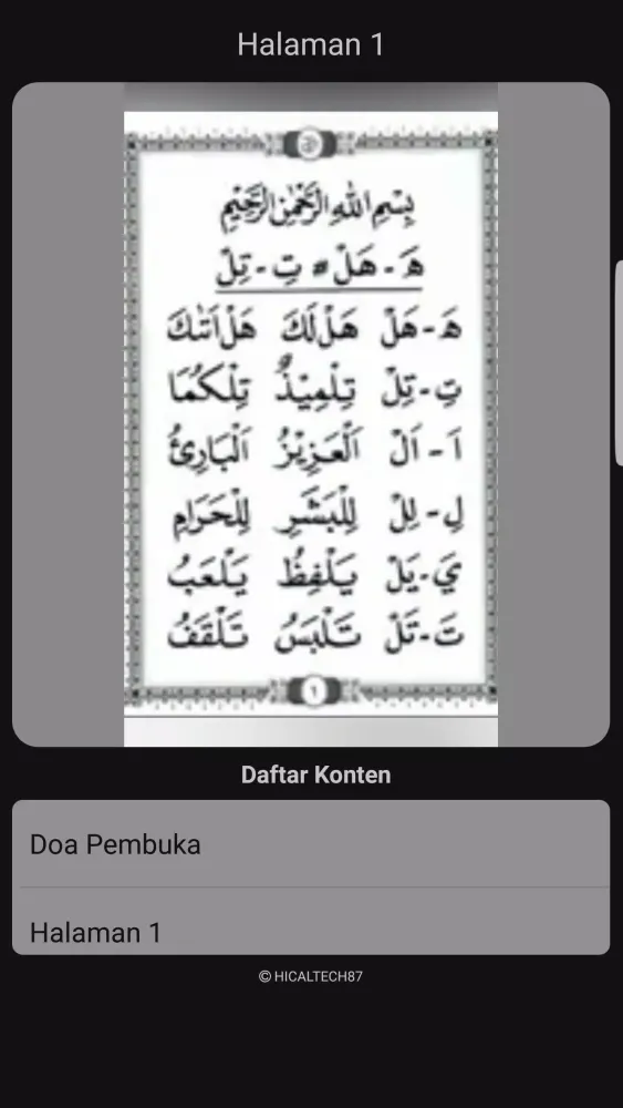 Tangkapan layar Metode Ummi
